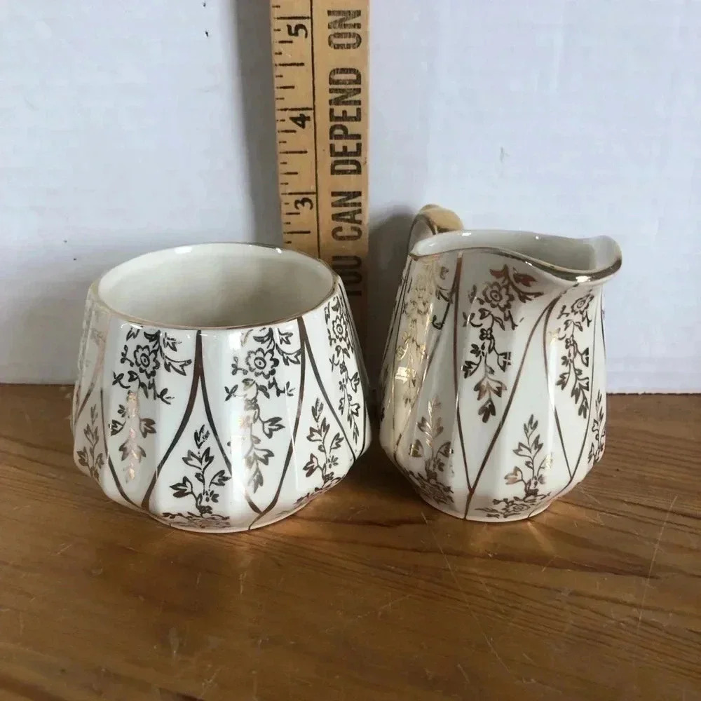 Vtg Sadler England Cream and Sugar - Picture 6 of 7